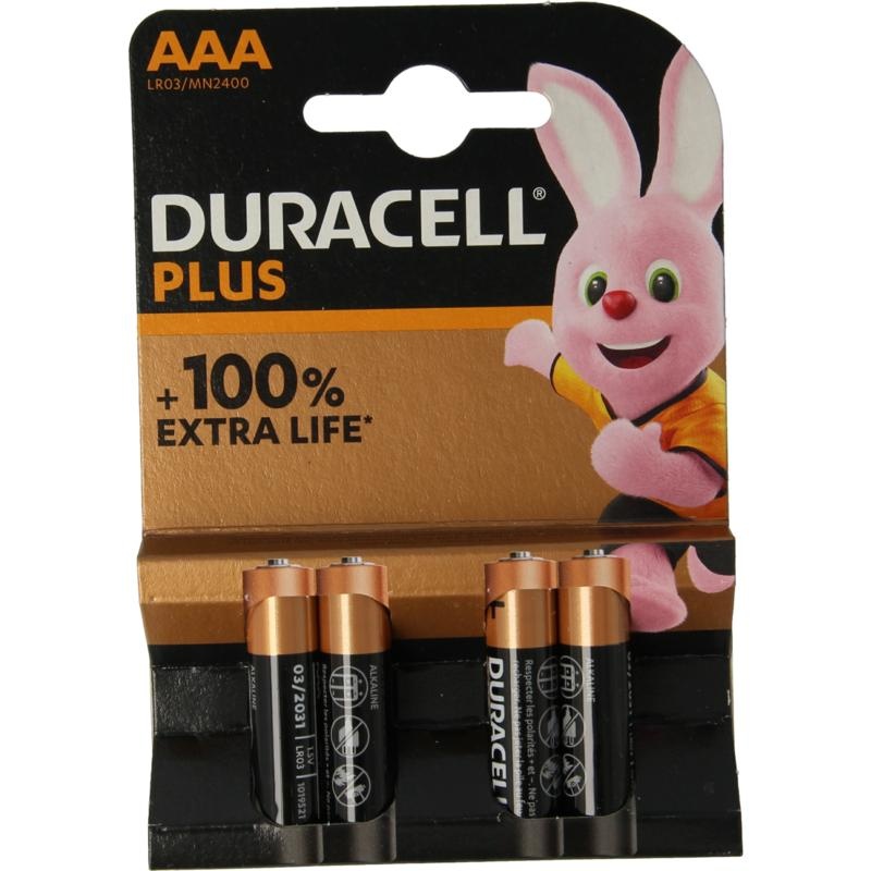 Duracell Duracell Alkaline plus AAA (4 st)