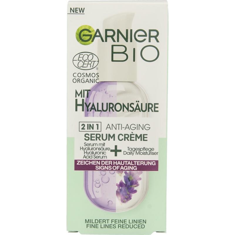 Garnier Garnier Bio anti-aging serum cream met hyaluronzuur (50 ml)