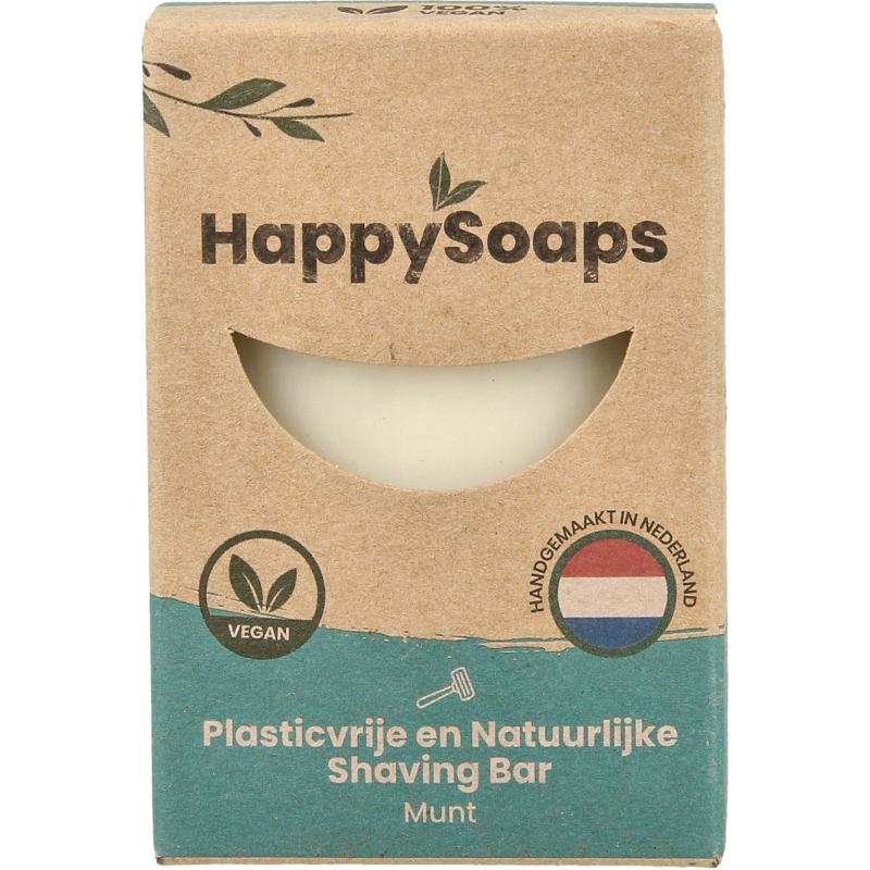 Happysoaps Happysoaps Shaving bar munt (70 gr)