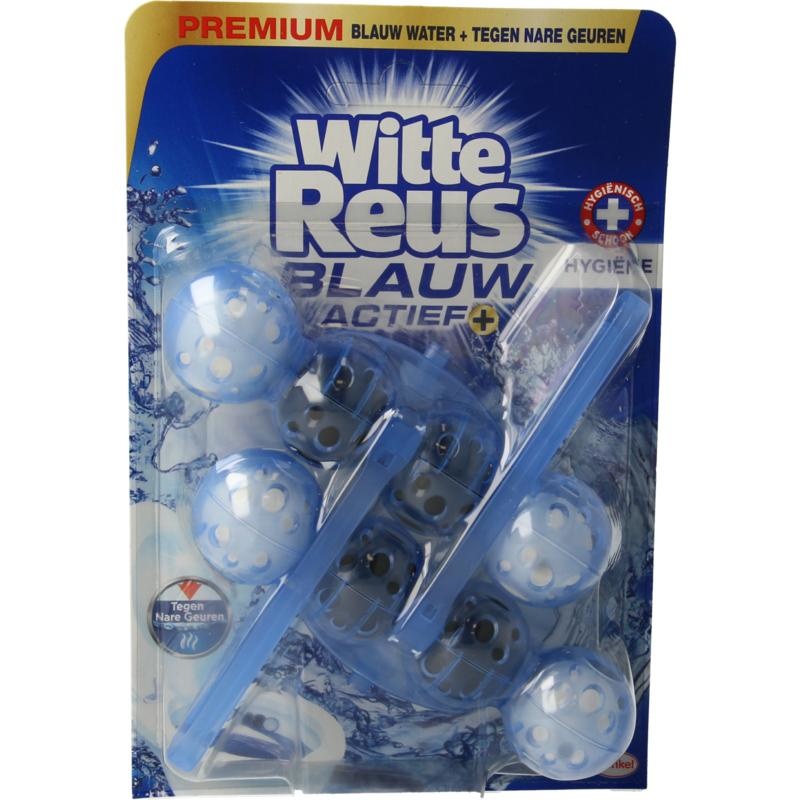 Witte Reus Witte Reus Toiletblok blauw actief hygiene (100 gr)