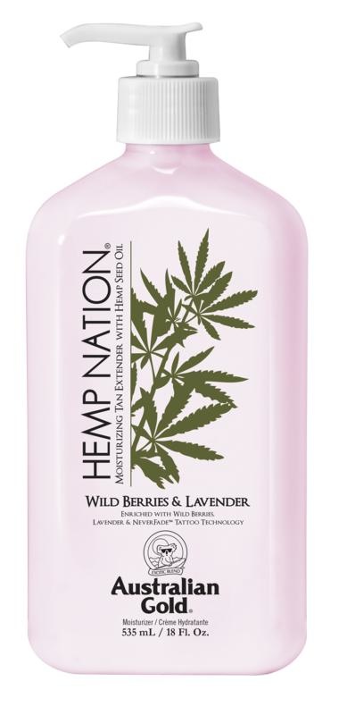 Australian Gold Australian Gold Hemp nation tan extender wild berries & bavender (535 ml)