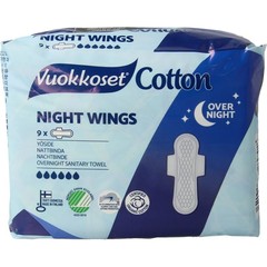 Vuokkoset Maandverband nacht wings organisch katoen (12 st)