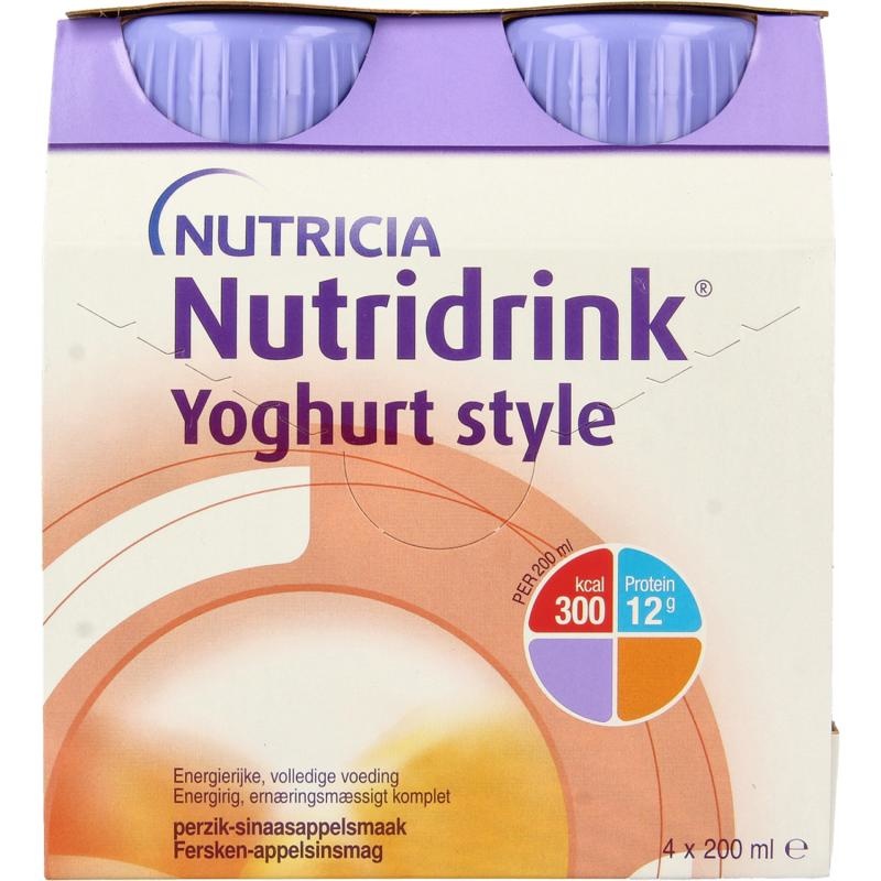 Nutridrink Nutridrink Yoghurt perzik/sinaasappel (4 st)