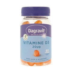 Dagravit Vitamine D3 20mcg gummies (60 st)