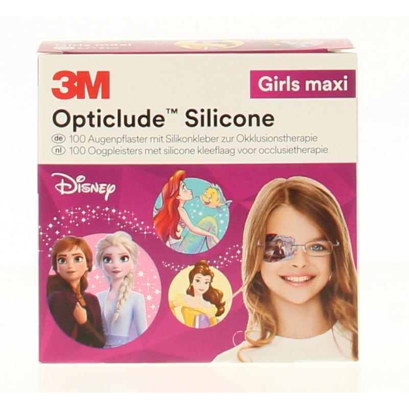 Opticlude Opticlude Oogpleister siliconen maxi girl (100 st)