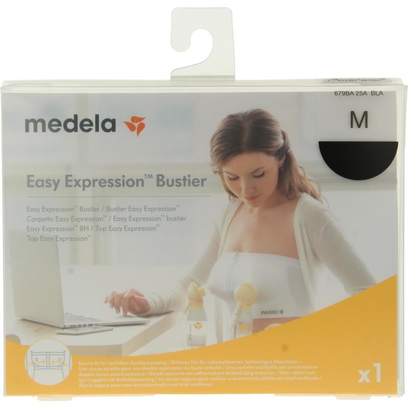 Medela Medela Bustier easy expression zwart maat M (1 st)