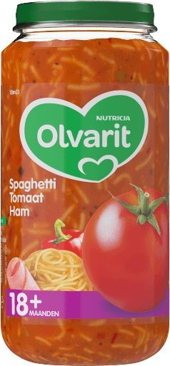 Olvarit Olvarit Spaghetti tomaat ham 18M03 (250 gr)