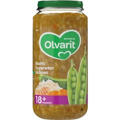 Olvarit Risotto doperwten kalkoen 18M01 (250 gr)