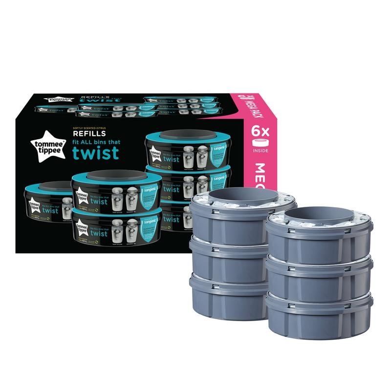 Tommee Tippee Tommee Tippee Sangenic twist & click cassette 6 pack (6 st)