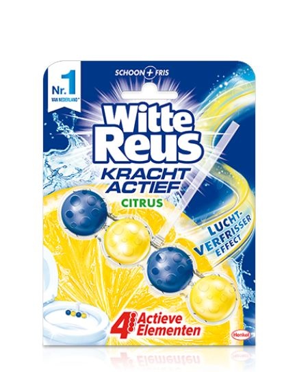 Witte Reus Witte Reus Krachtig active citrus toilet blok (1 st)