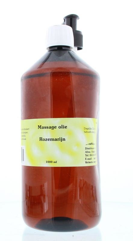Alive Alive Massage olie rozemarijn spierpijn (1 ltr)
