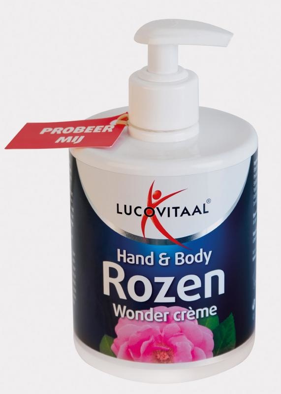 Lucovitaal Lucovitaal Hand & body rozen wonder creme (500 ml)