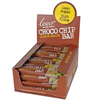 Leev Leev Bio cookiebar chocochip & granen 35 gr (16 st)