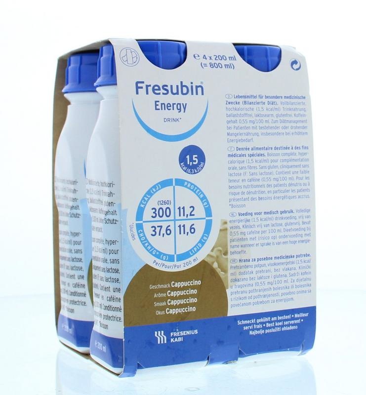 Fresubin Fresubin Energy drink cappucino 200ml (4 st)