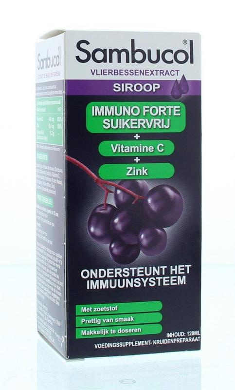 Sambucol Sambucol Vlierbes suikervrij (120 ml)