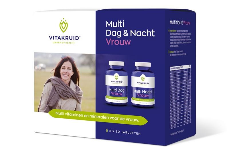 Vitakruid Vitakruid Multi dag & nacht vrouw 2 x 90 tab (180 tab)