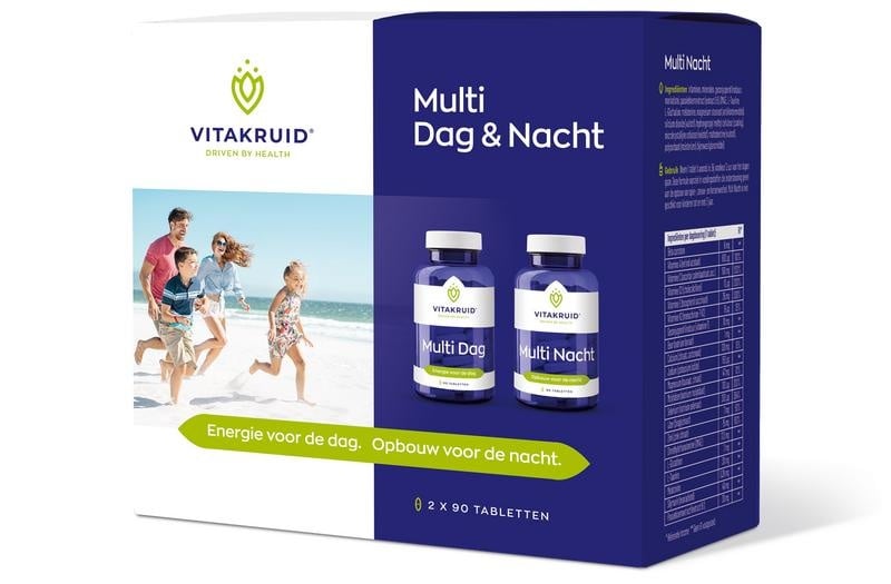 Vitakruid Vitakruid Multi dag & nacht 2 x 90 tab (180 tab)