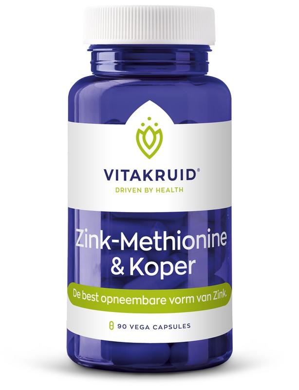 Vitakruid Vitakruid Zink methionine koper (90 caps)