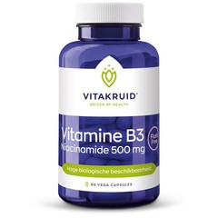 Vitakruid Vitamine B3 Niacinamide 500 mg (90 vega caps)