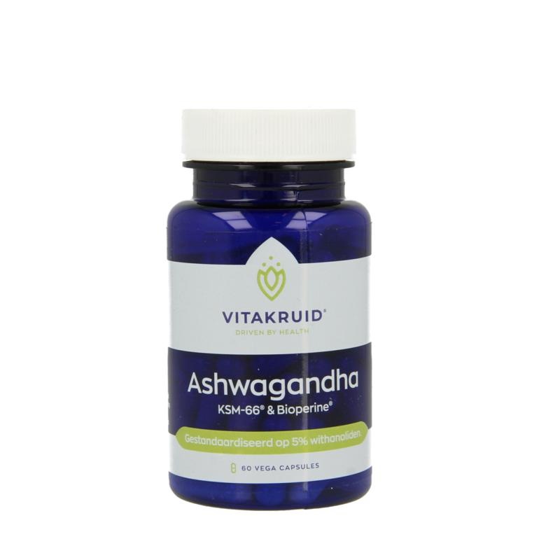 Vitakruid Vitakruid Ashwagandha KSM-66 & bioperine (60 vega caps)