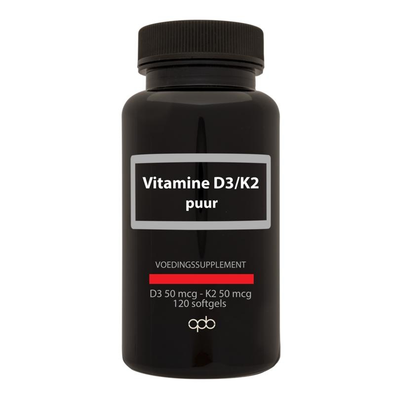 APB Holland Vitamine D3 50 mcg & K2 50 mcg (120 softgels) Vitadvice BV