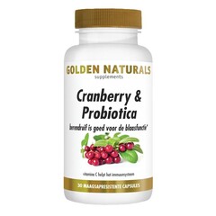 Golden Naturals Cranberry & Probiotica (30 caps)