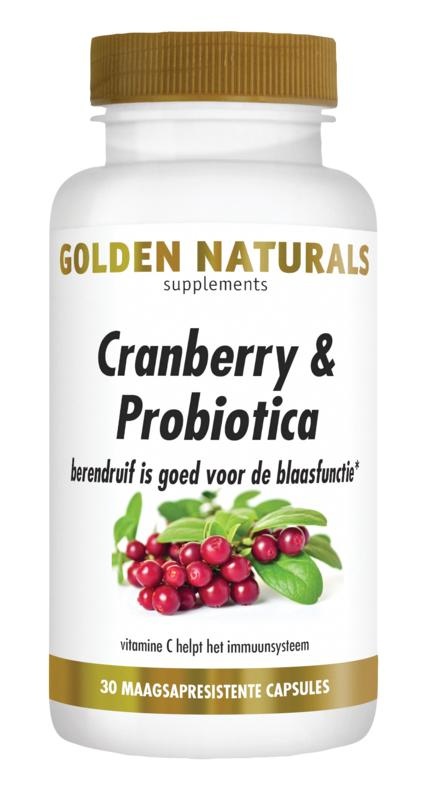 Golden Naturals Golden Naturals Cranberry & Probiotica (30 caps)