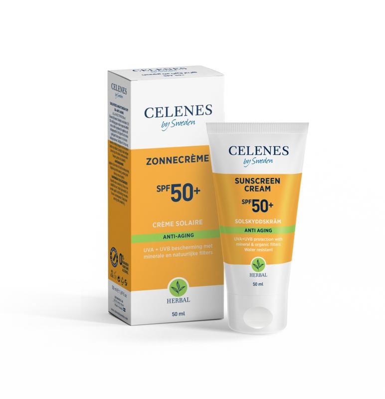 Celenes Celenes Herbal sunscreen cream anti-aging SPF50+ (50 Milliliter)