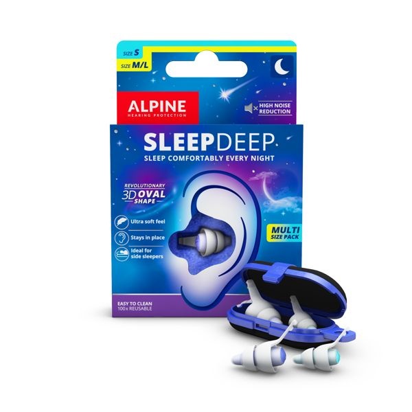 Alpine Alpine Sleepdeep earplugs multi size pack (2 Paar)