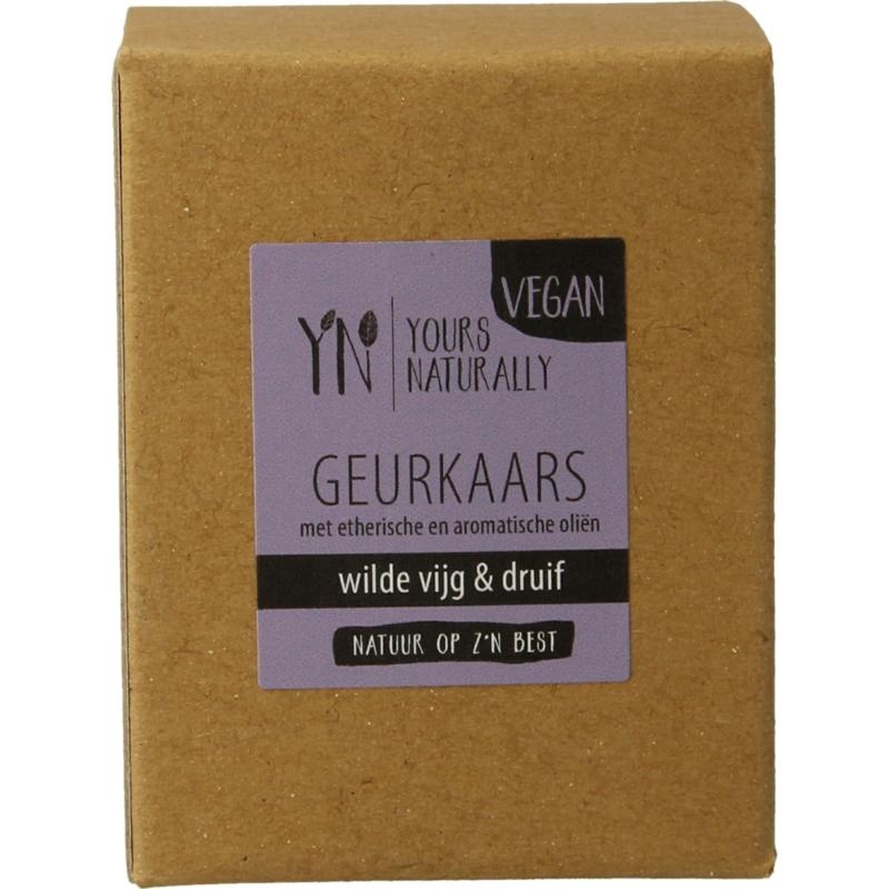 Yours Naturally Yours Naturally Votive geurkaars wilde vijg & druif 9cl (1 Stuks)