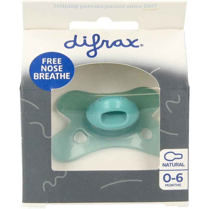 Difrax Difrax Fopspeen natural 0-6 maanden ocean (1 st)