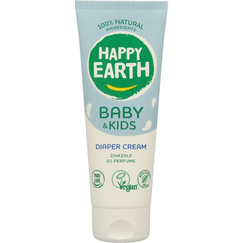 Happy Earth Happy Earth Billencreme zink voor baby & kids (75 Milliliter)