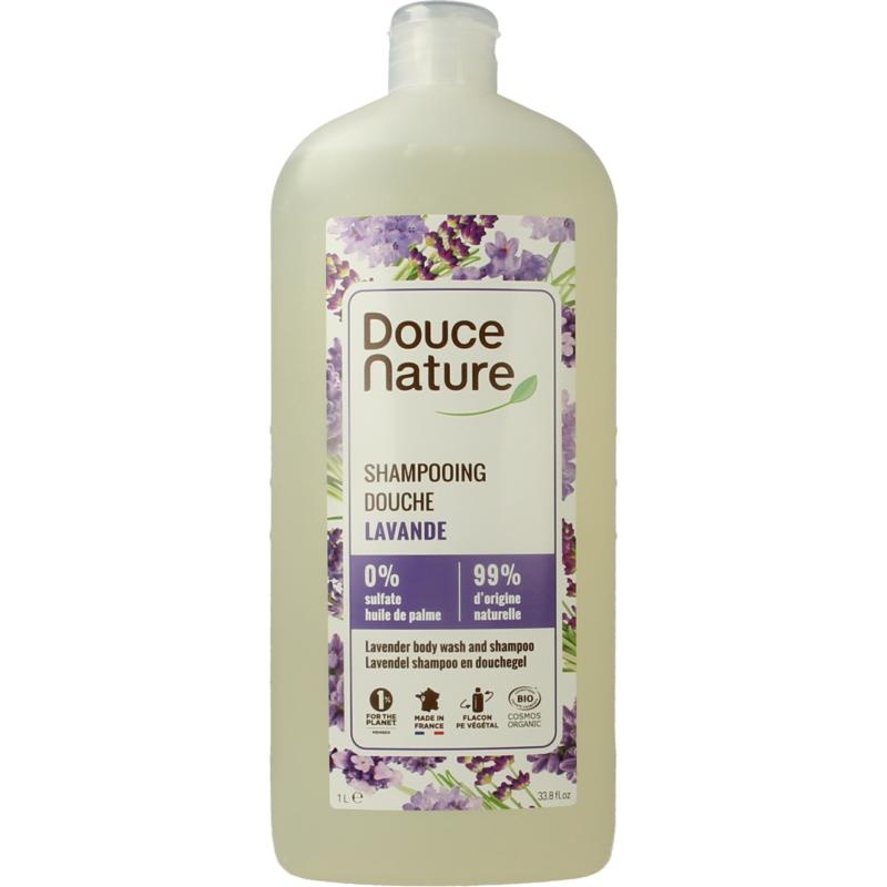 Douce Nature Douce Nature Douchegel & shampoo lavendel bio (1 Liter)