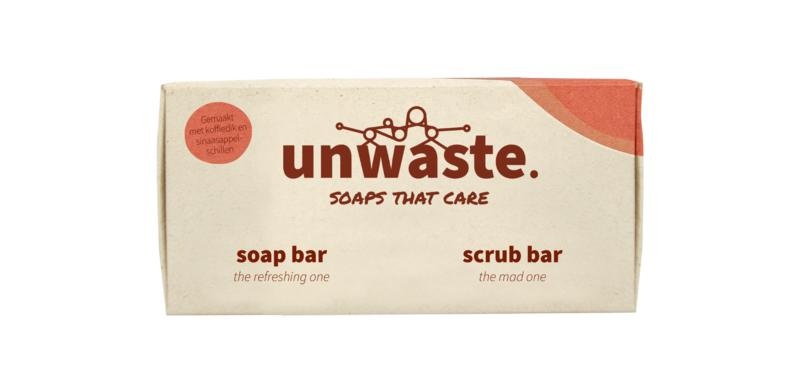 Unwaste Unwaste Duopack soap bar & scrub bar (1 Stuks)