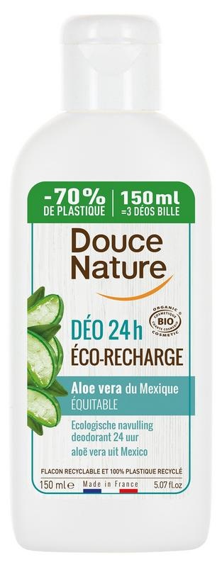 Douce Nature Douce Nature Deodorant aloe vera navulling (150 Milliliter)
