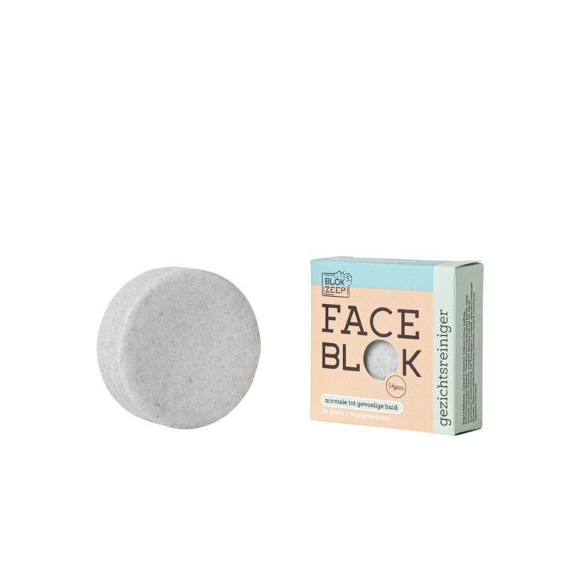 Blokzeep Blokzeep Gezichtsreiniger bar normale/gevoelige huid (55 Gram)