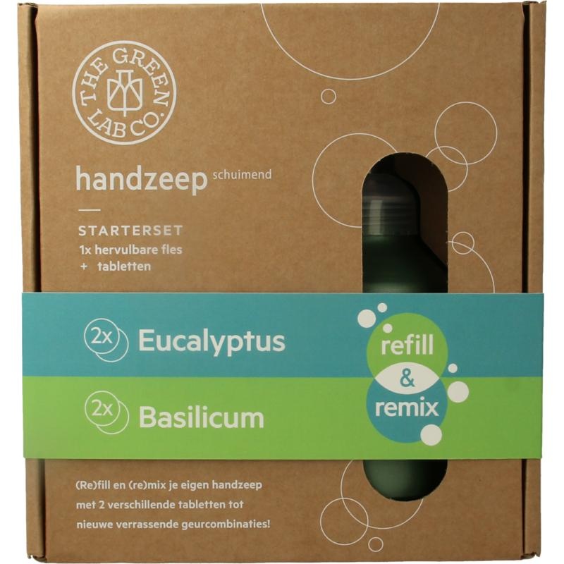 The Green Lab Co The Green Lab Co Handzeep premium starterset eucalyptus & basilicum (1 Set)