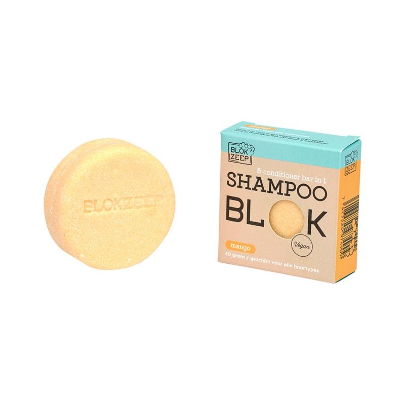 Blokzeep Blokzeep Shampoo & conditioner bar mango (60 Gram)
