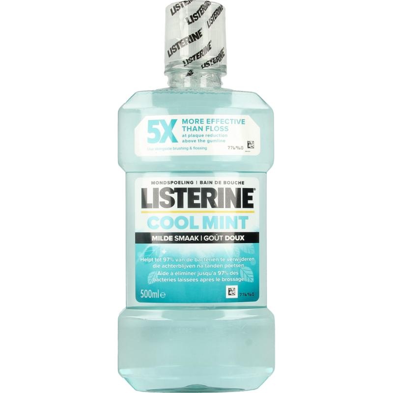 Listerine Listerine Mondwater coolmint milde smaak (500 Milliliter)