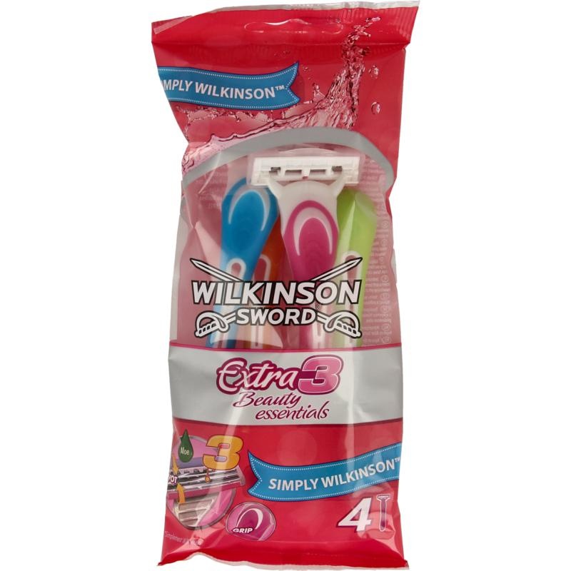 Wilkinson Wilkinson Wegwerpscheerapparaat extra III beauty essentials (4 st)