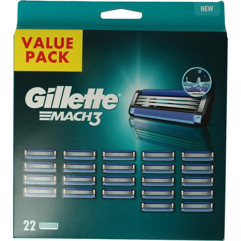 Gillette Gillette Mach 3 base scheermes (22 Stuks)