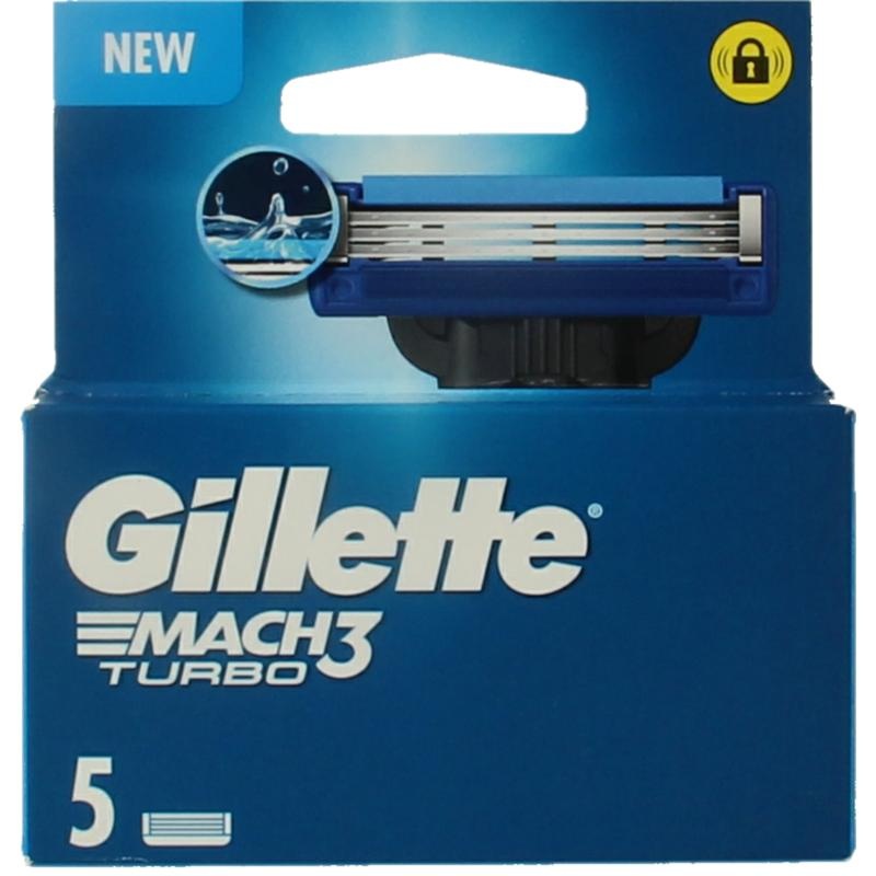 Gillette Gillette Mach 3 turbo (5 Stuks)