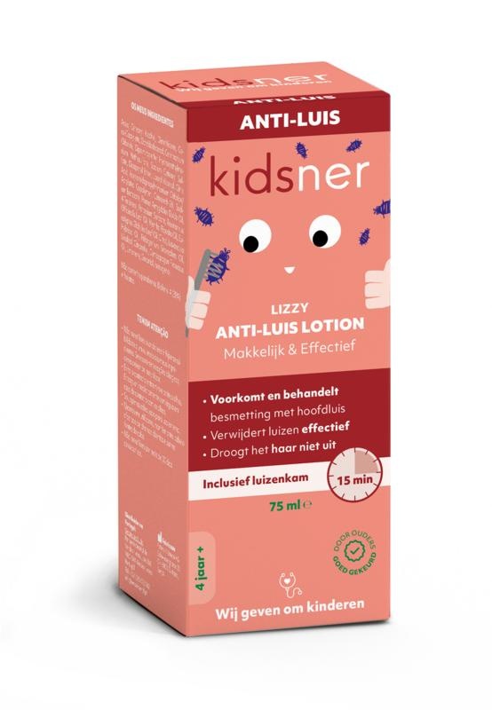 Kidsner Kidsner Anti luis lotion 75ml + luizenkam (1 Set)