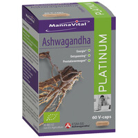 Mannavital Mannavital Ashwagandha platinum bio (60 vega caps)