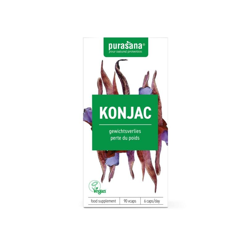 Purasana Purasana Konjac vegan (90 Vegetarische capsules)