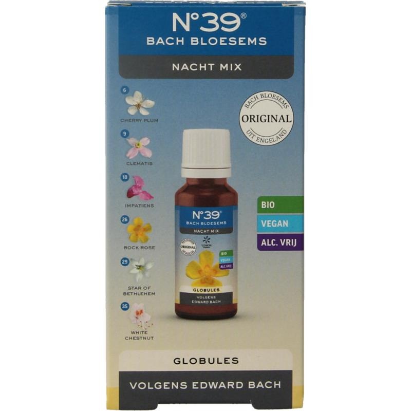 Lemonpharma Bach Lemonpharma Bach Globule parels nr. 39 nacht bio (20 Gram)