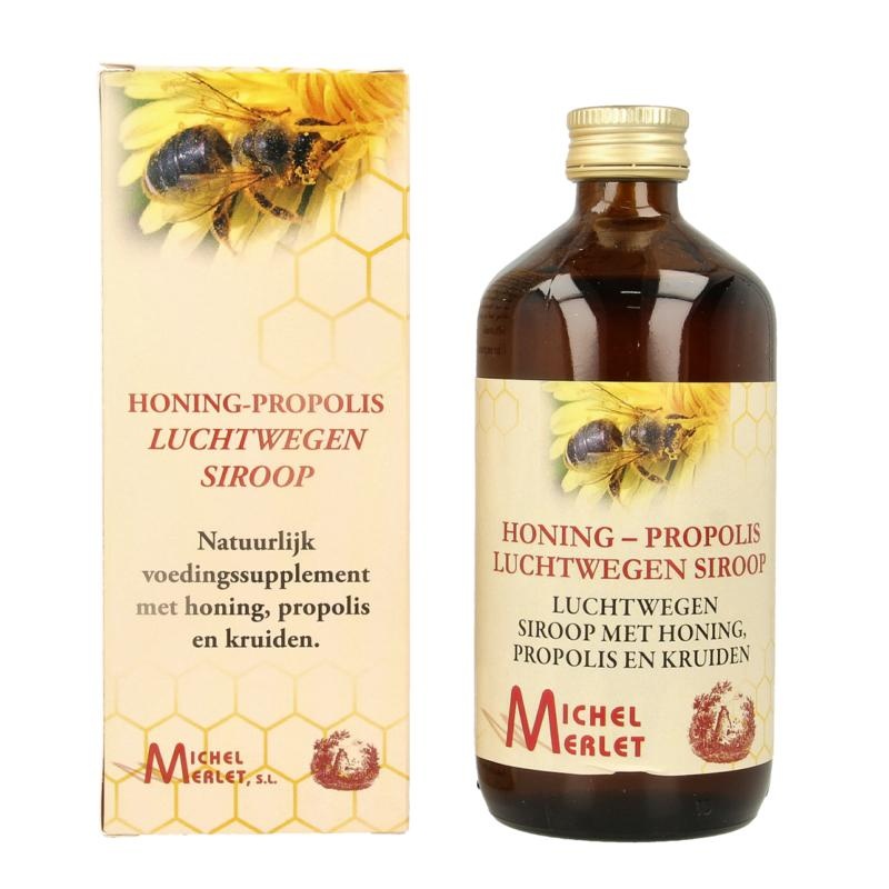 Michel Merlet Michel Merlet Honing - propolis luchtwegen siroop (250 Milliliter)