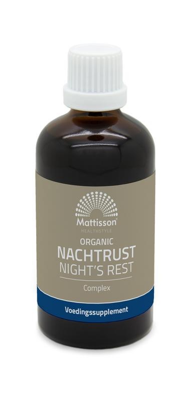 Mattisson Mattisson Organic nachtrust complex tinctuur bio (100 Milliliter)