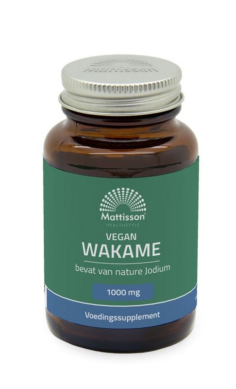 Mattisson Mattisson Wakame 1000mg - bevat van nature jodium (60 Vegetarische capsules)
