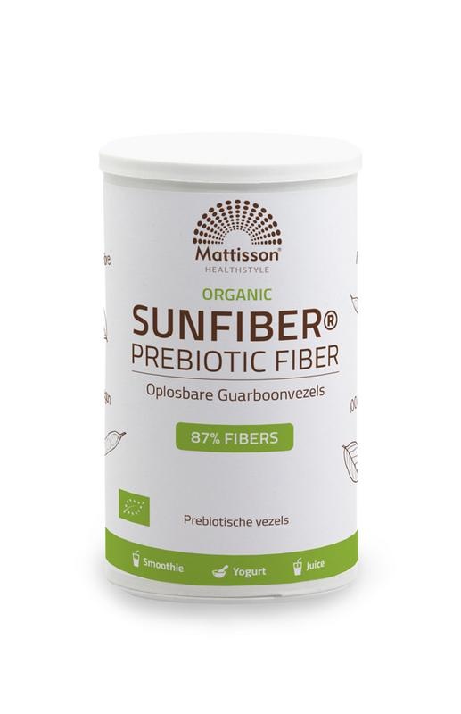 Mattisson Mattisson Organic sunfiber oplosbare guarboonvezel bio (125 Gram)